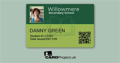 Secondary School Student ID Card Lime Book